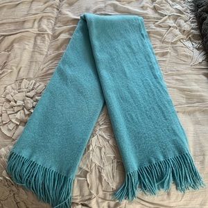 Sky blue cashmere scarf